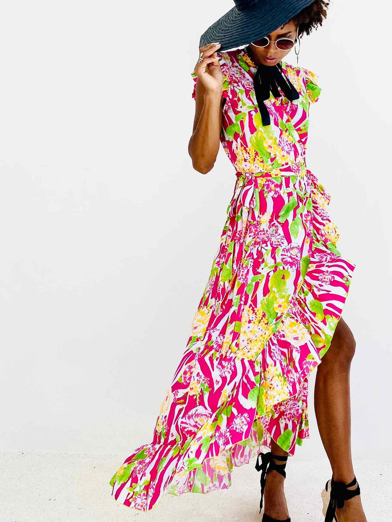 SUNSET NOUVEAU DRESS Feather & Find