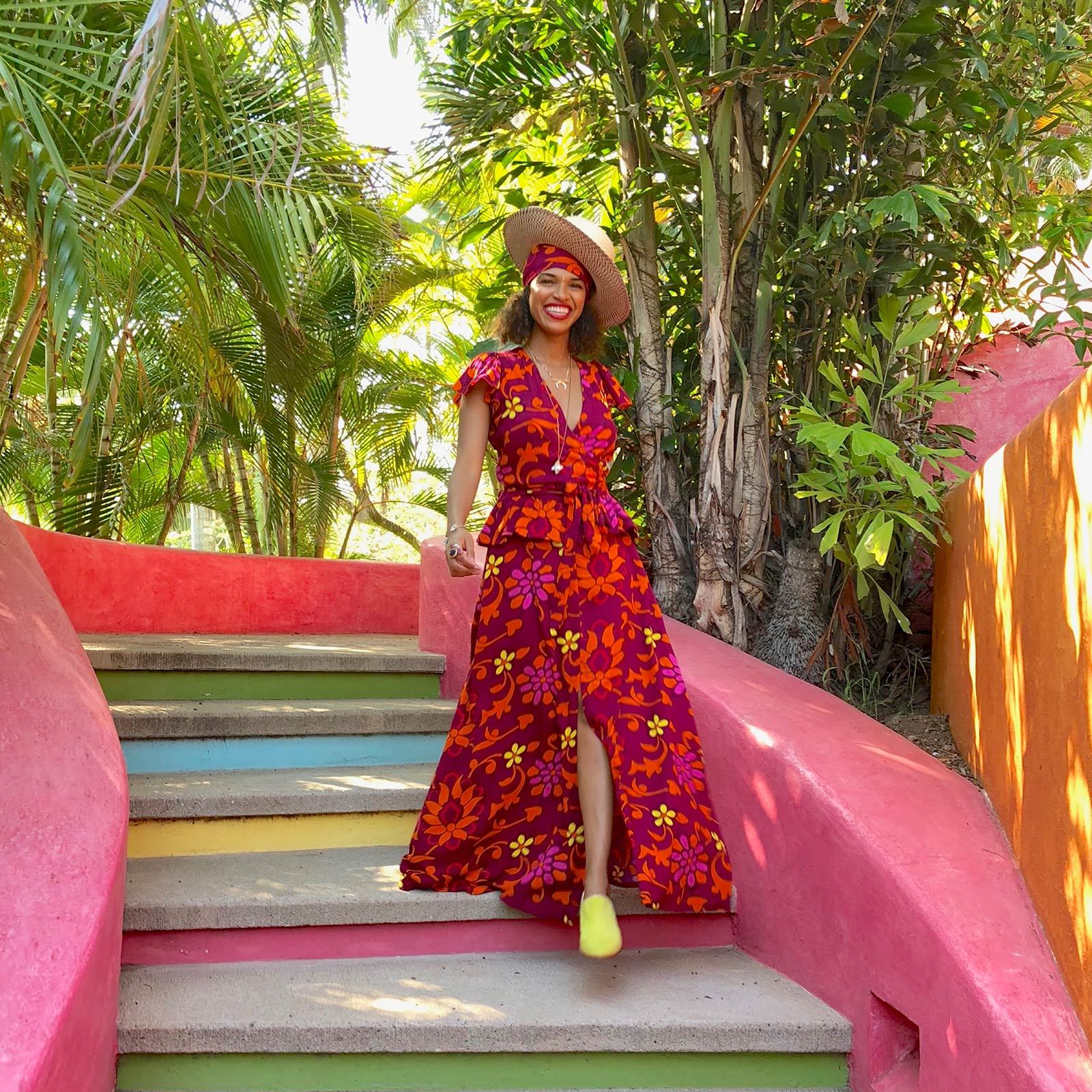 loren maxi dress 'Loren' Pink Maxi Dress