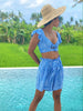 Heritage Ruffle Crop Top Top Feather & Find