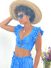 Heritage Ruffle Crop Top Top Feather & Find