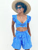 Heritage Ruffle Crop Top Top Feather & Find