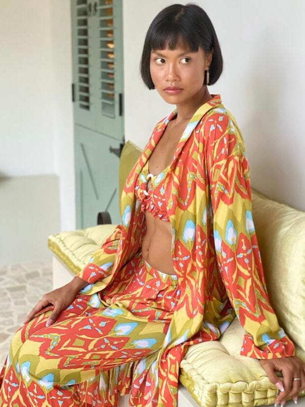 Talako Robe kimono Feather & Find