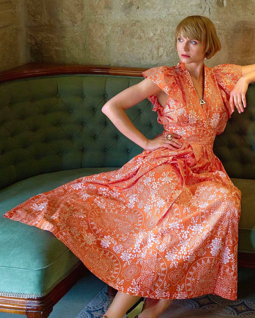 Fire Dancer Maxi Dress — Breath of Fire Dress Feather & Find 