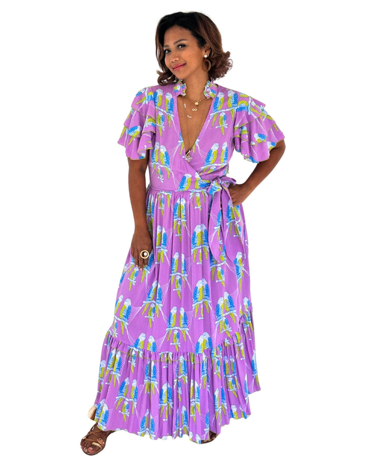Lemora Dress Violet Parrot Dresses Feather & Find 