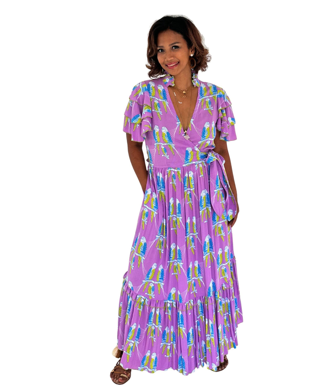 Lemora Dress Violet Parrot Dresses Feather & Find 