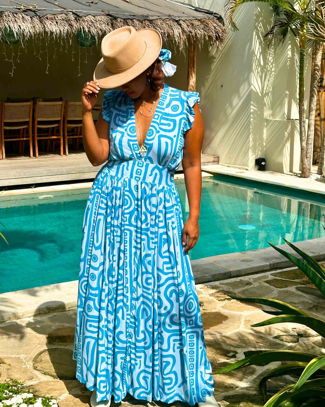 Star Dancer Maxi Dress Shamanic Energy Dresses Feather & Find 