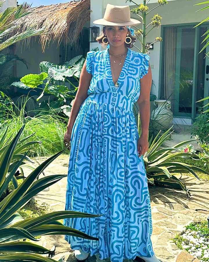 Star Dancer Maxi Dress Shamanic Energy Dresses Feather & Find 