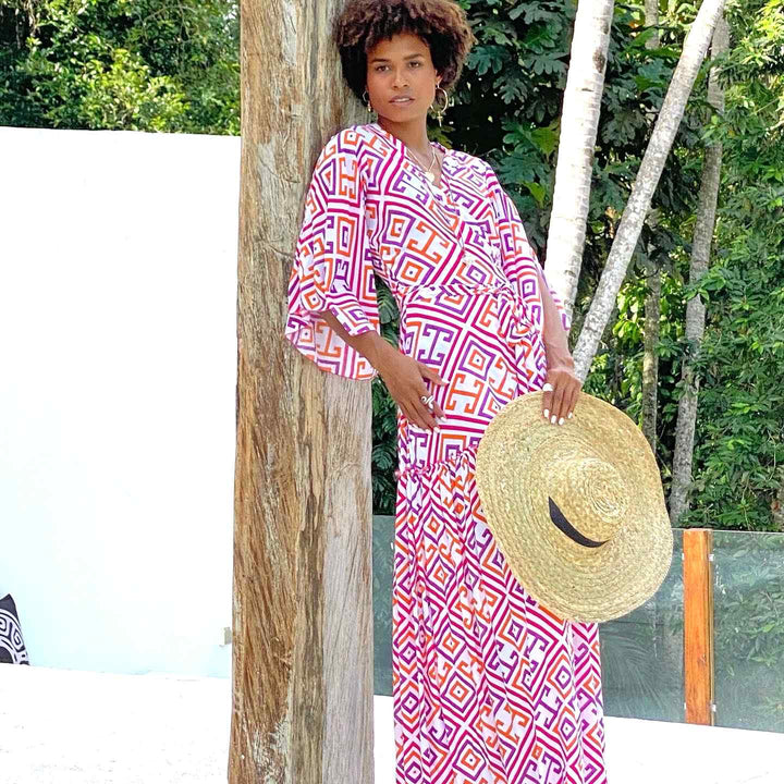 marigold gypset kimono dress Dresses Feather & Find 