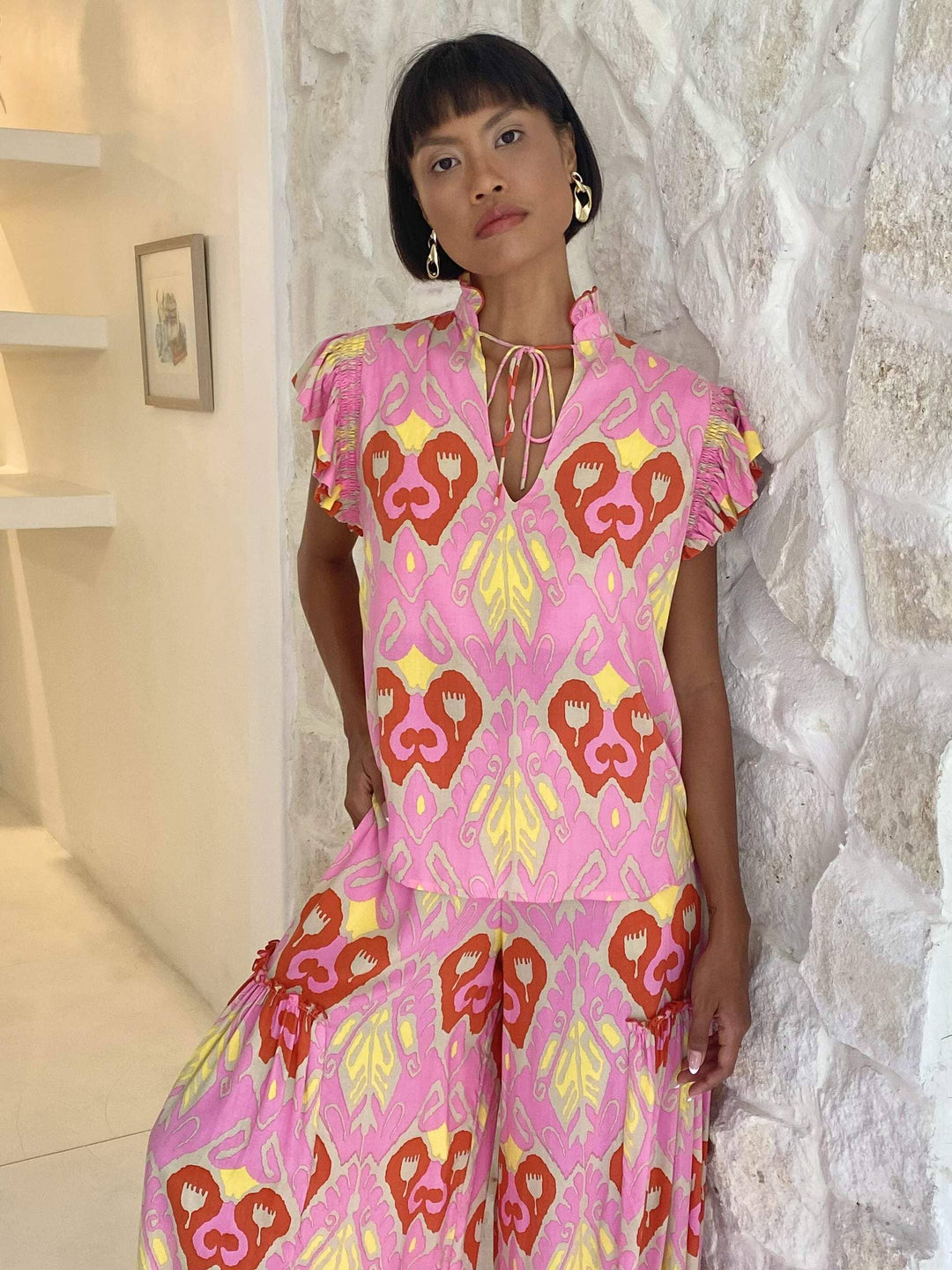 Paradisio Ruffle Top Top Feather & Find 