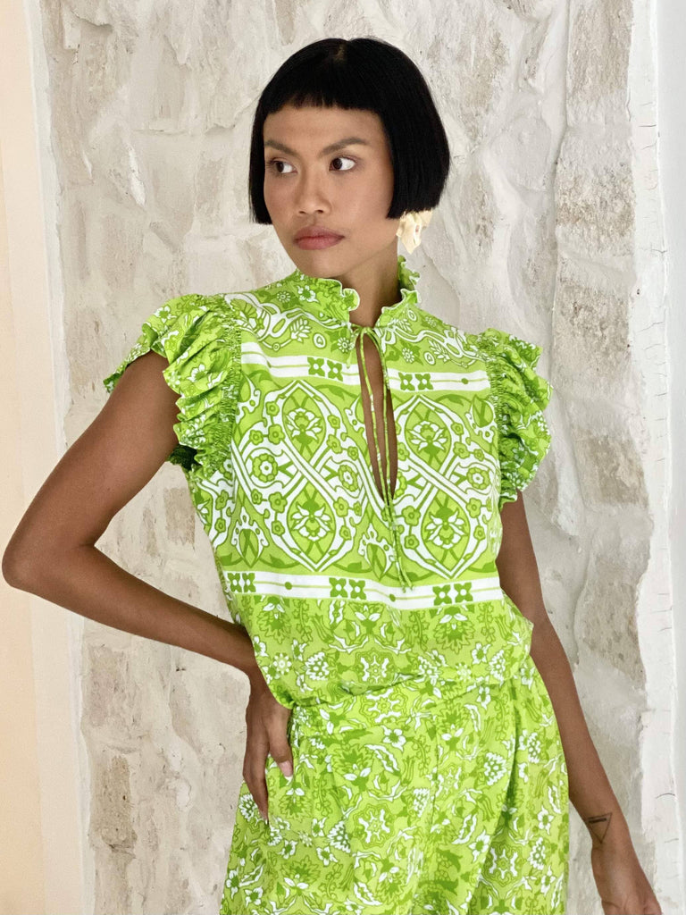 Paradisio Ruffle Top Top Feather & Find 