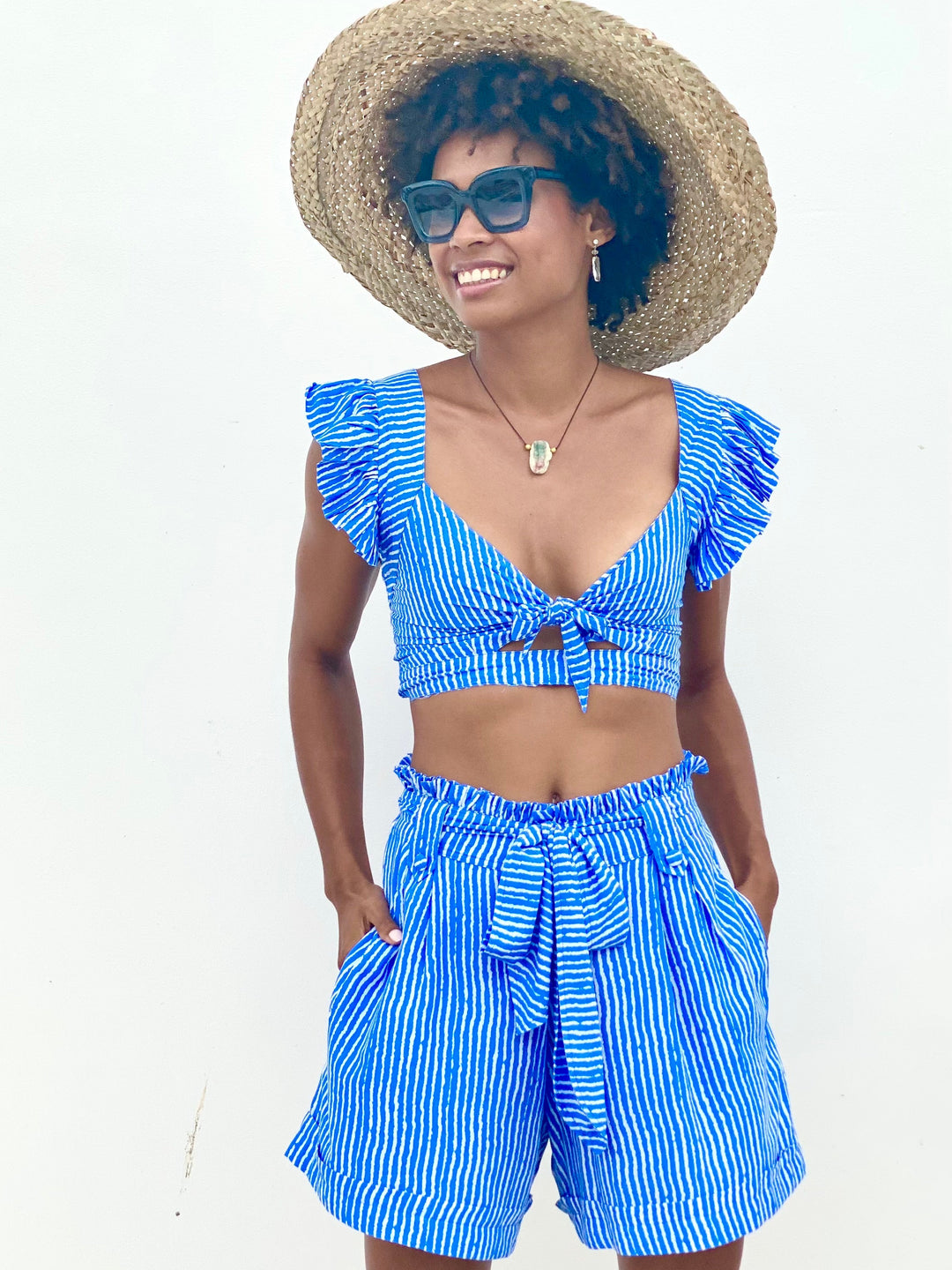 Heritage Ruffle Crop Top Top Feather & Find 